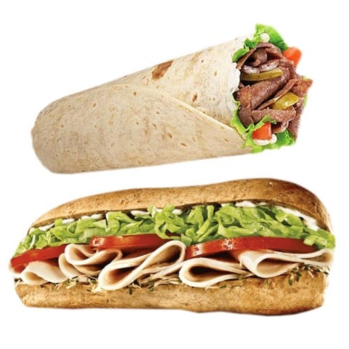 2 Subs, Gyro or Wrap Special.