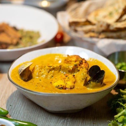 Seafood Coconut Curry.