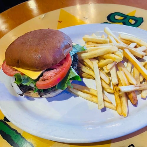 Just a Cheeseburger.