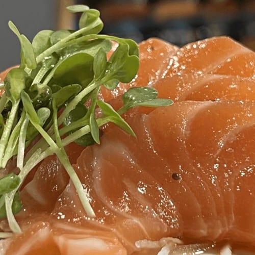 Salmon Carpaccio.