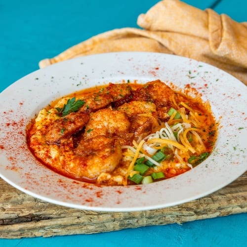 Loaded Shrimp & Cheese Grits.