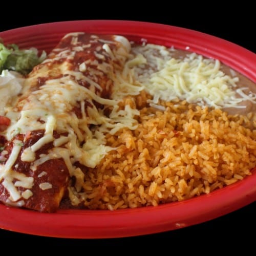 Lunch Fajita Burrito.