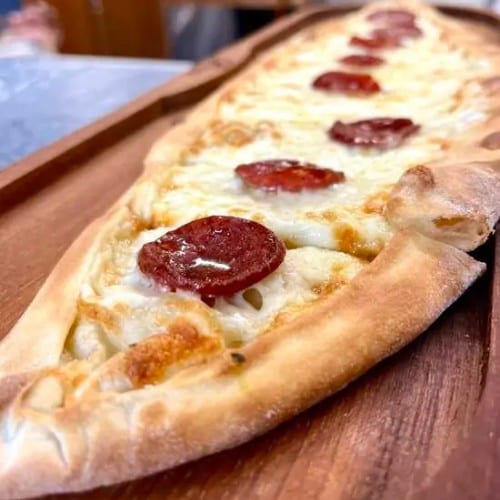 Soujouk and Cheese Pide.