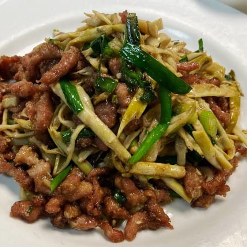 P9. Shredded Pork with Bamboo Shoots.