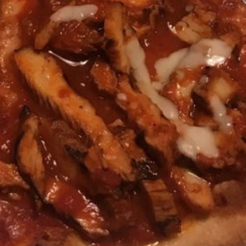 Small 12" Buffalo Chicken Pizza.