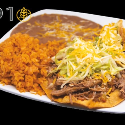 D1 Tostada & Hard Shell Beef Taco.