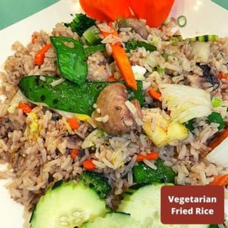 Vegetarian Fried Rice (No Egg)
