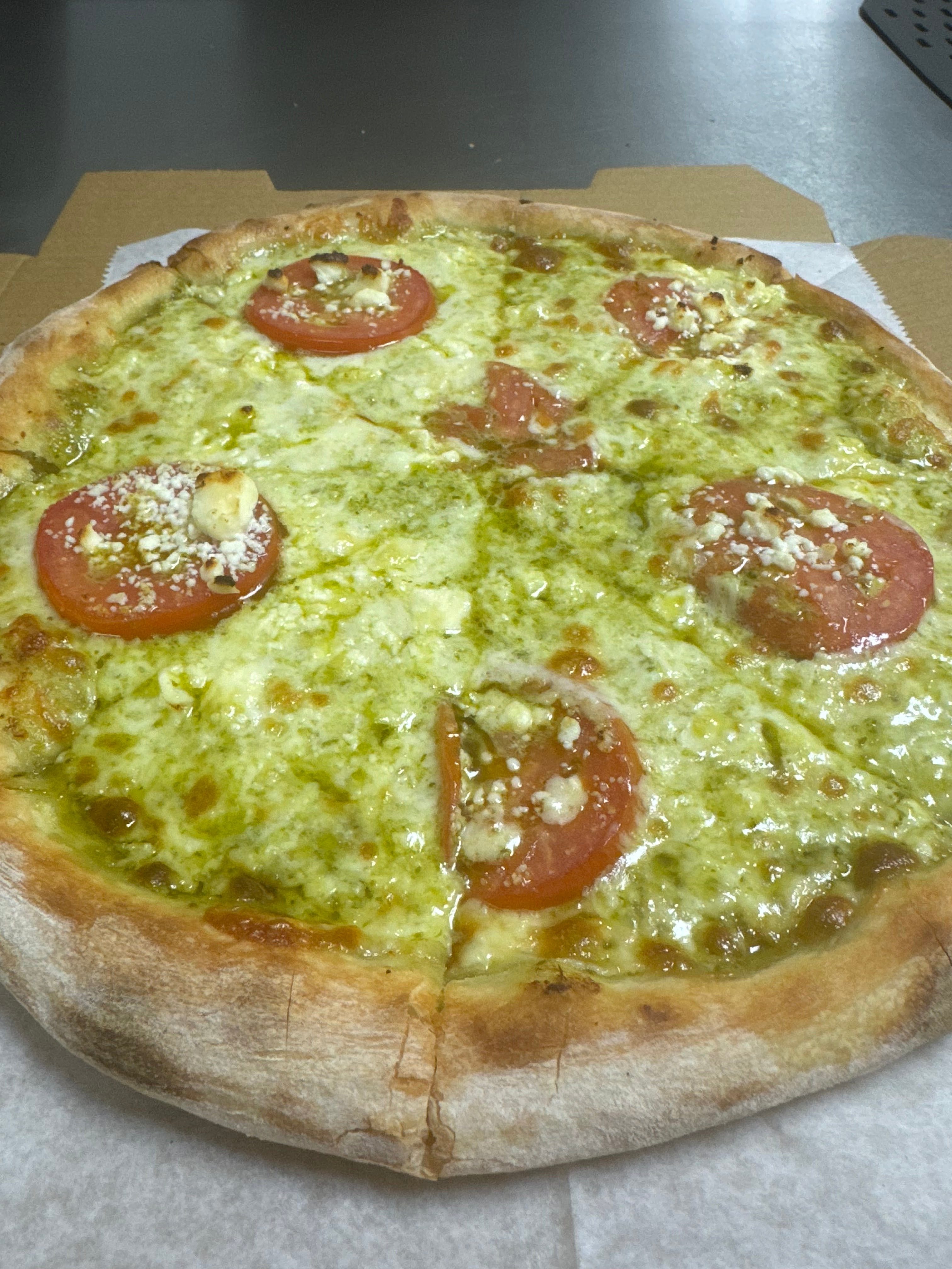 Pesto Pizza.