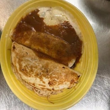 17. One Beef Burrito, One Chile Relleno & One Beef or Chicken Quesadilla.