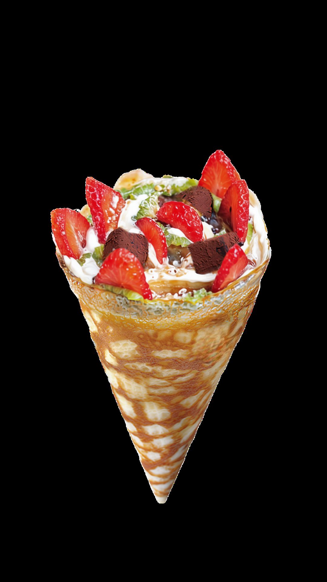 Matcha Stripe Chocolate Crêpe.