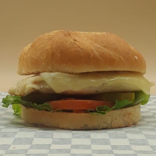 Grilled Chicken Cheese Burger:.
