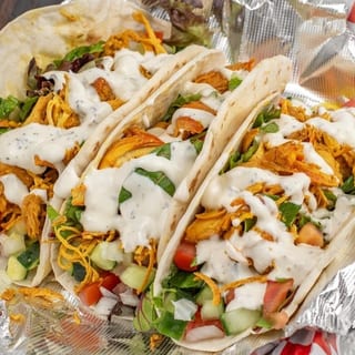 Three Chicken Tacos