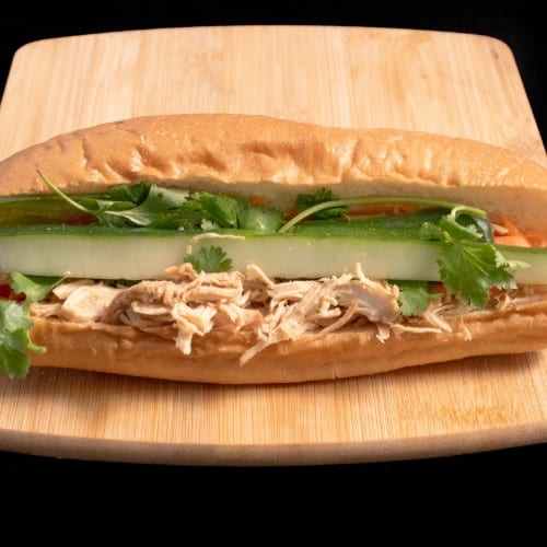 H5. Shredded Marinated Chicken Banh Mi.