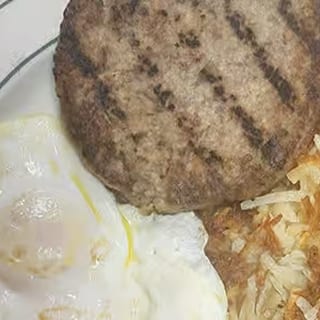 2 Eggs Any With Chopped Steak Burger