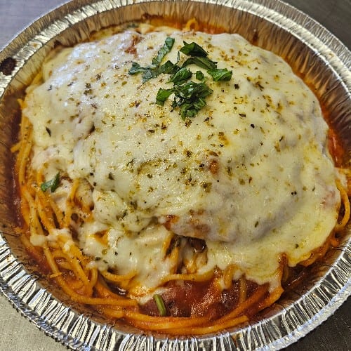 Chicken Parmesan Pasta.