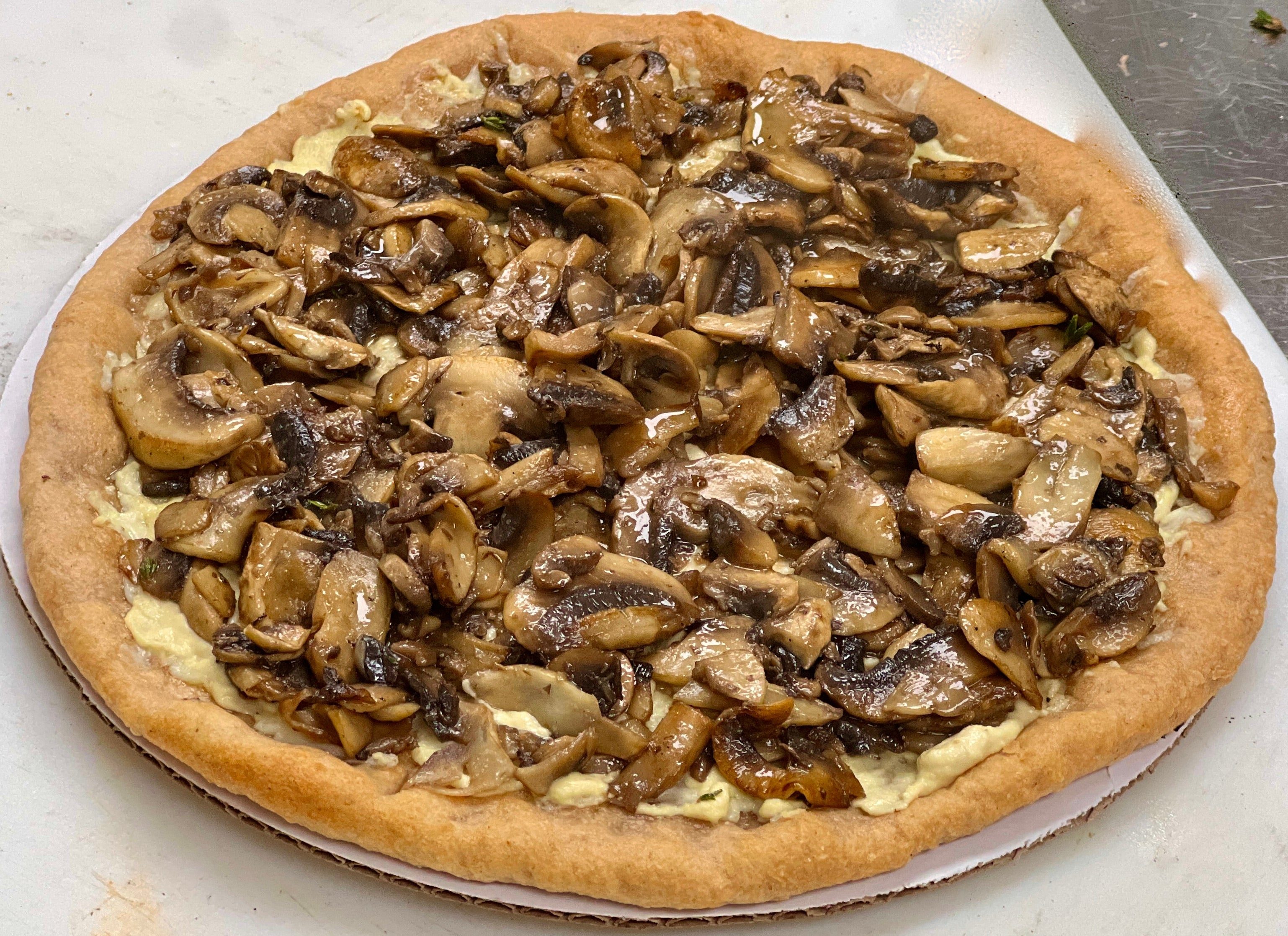 Truffle Mushroom Pizza.