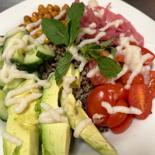 Mediterranean Quinoa Bowl.