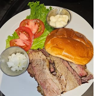 Sliced Brisket Sandwich