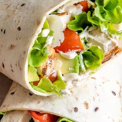 Chicken Souvlaki Wrap.