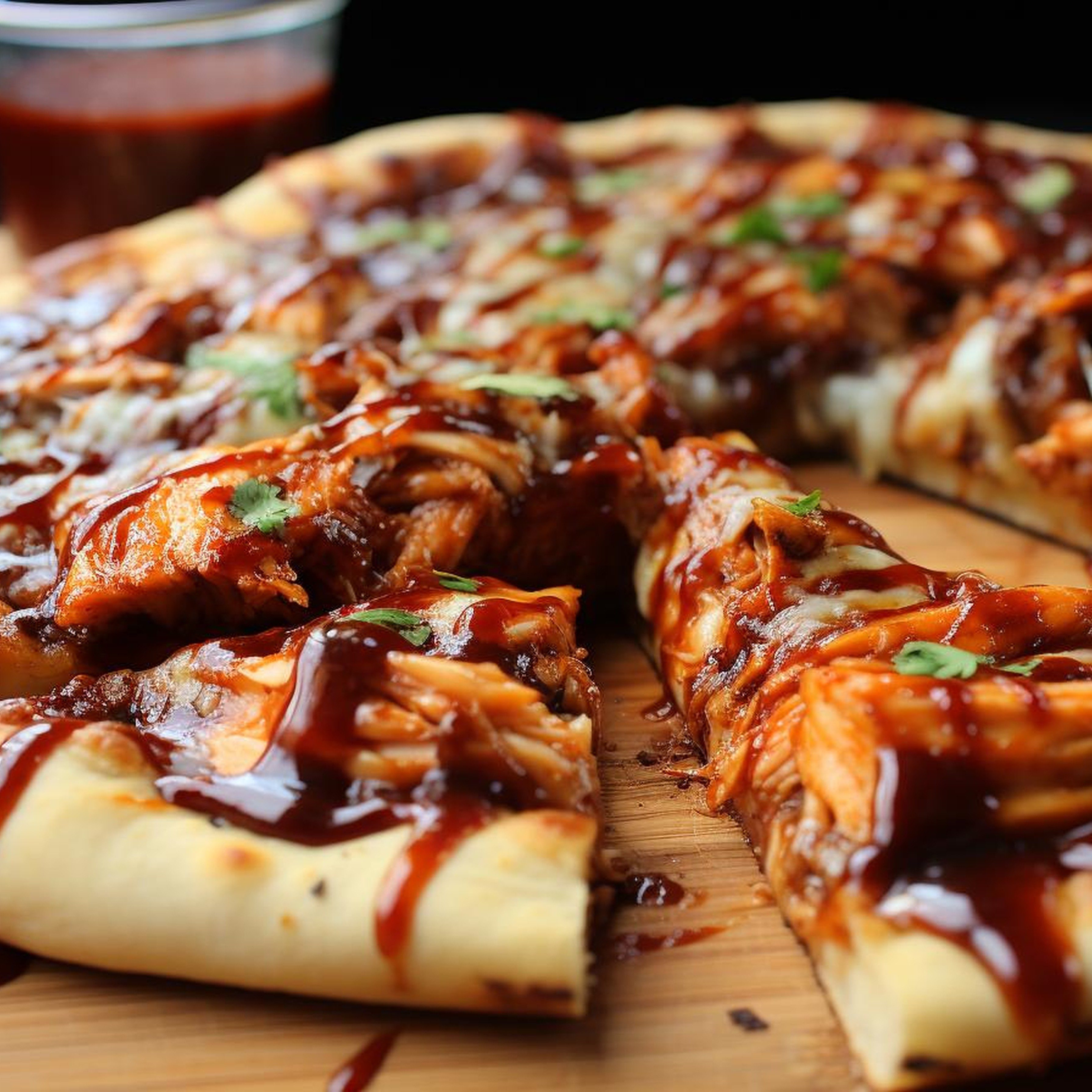 BBQ Chicken Pizza -No Sauce.