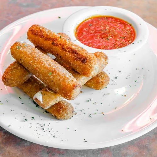 Homemade Mozzarella Sticks.
