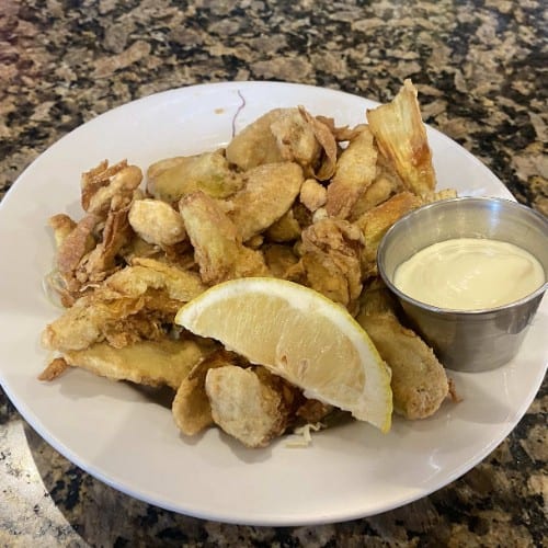 Fried Artichoke Hearts.