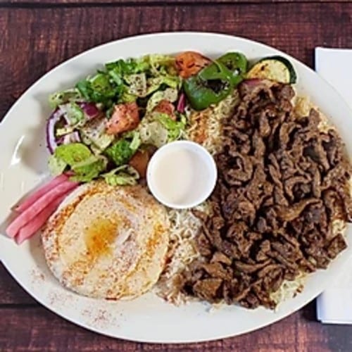 Beef Shawarma Plate.