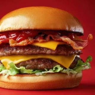 Double-Decker Classic Becon Cheese Burger 