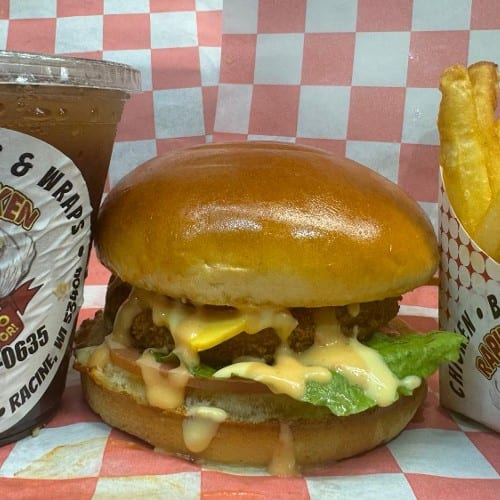 Chicken Burger Meal.