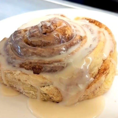 Homemade Cinnamon Roll.