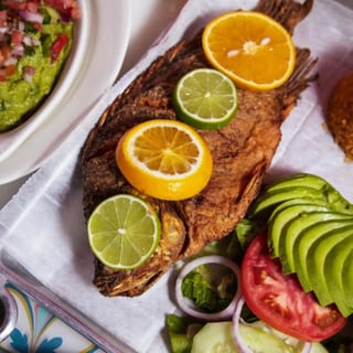 Whole Fried Fish (Mojarra)