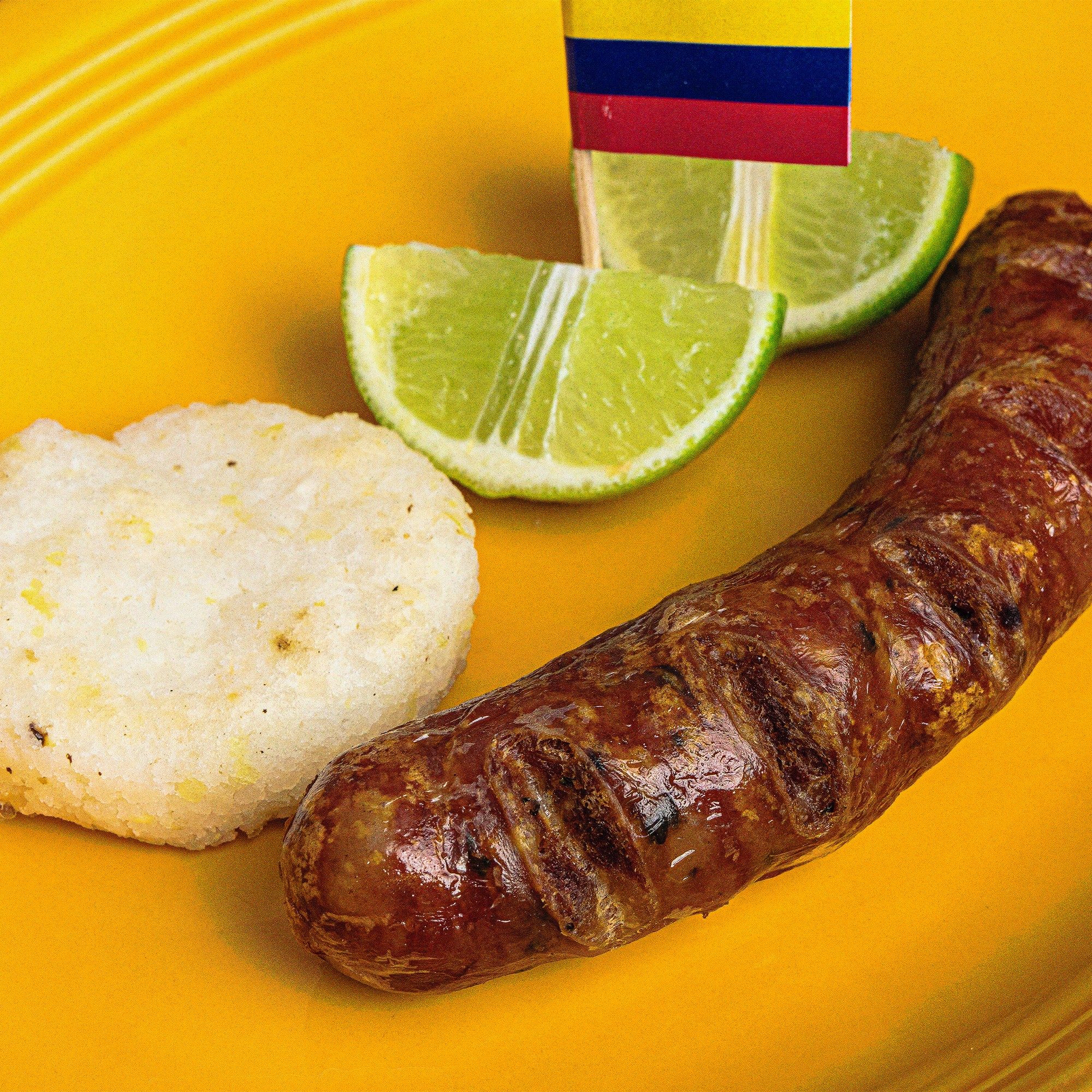 Chorizo con Arepita.