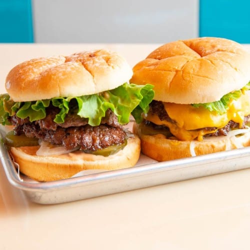 Double Classic Burger with Cheese.