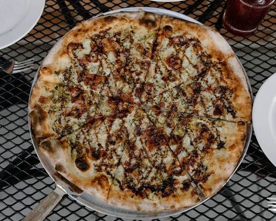 Brussels & Bacon Pizza.