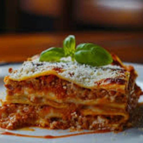 Homemade Meat Lasagna.