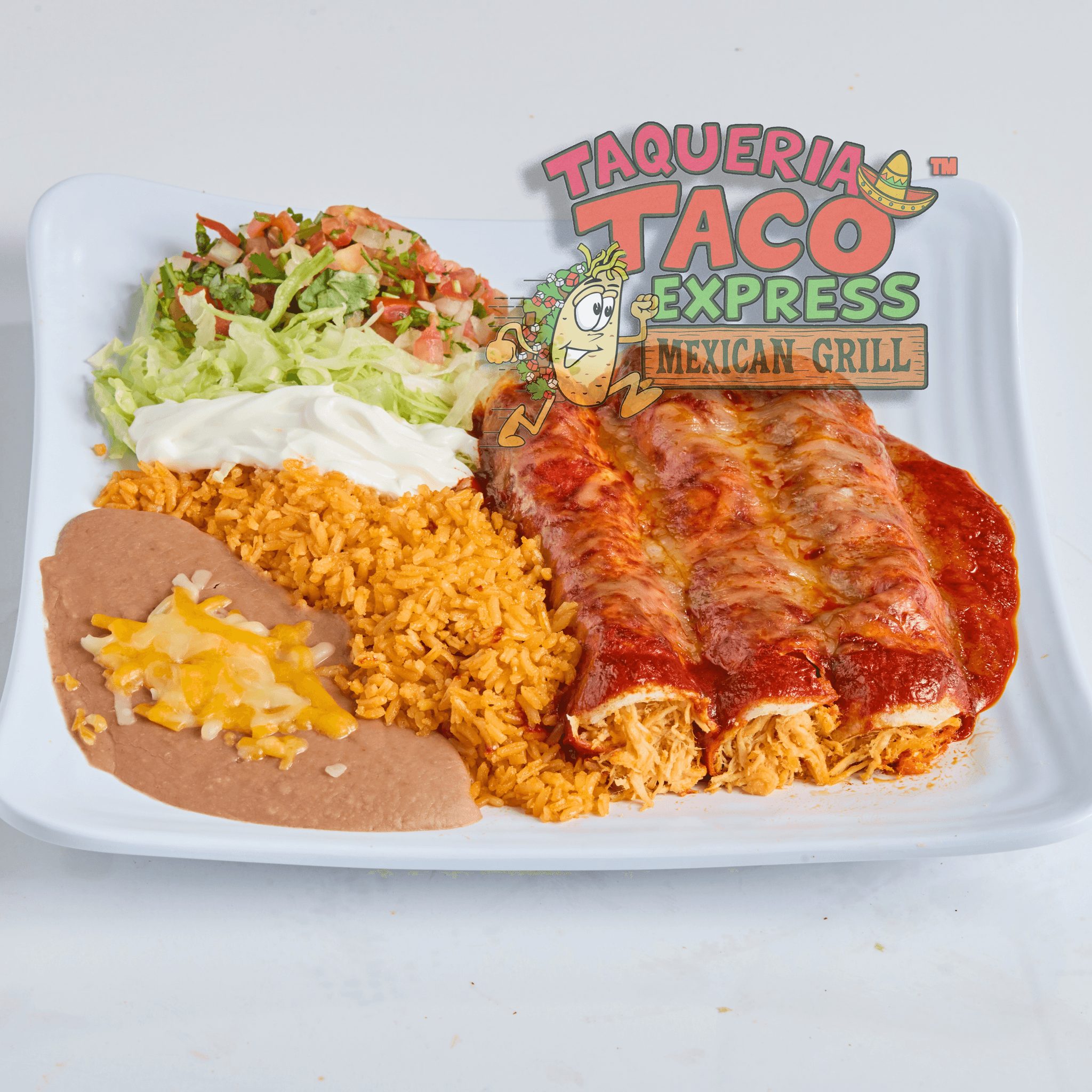 Enchilada Plate.