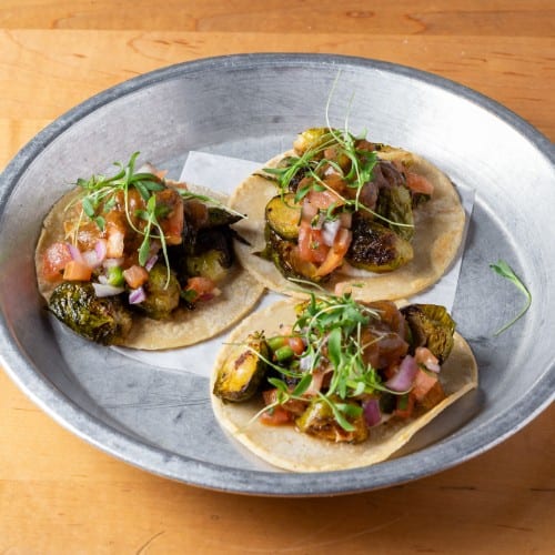 Brussel Sprout Taco.