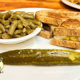 "Melt Down" Patty Melt on Rye