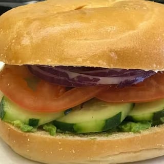 #10 Bagel with Veggies and Cream Cheese