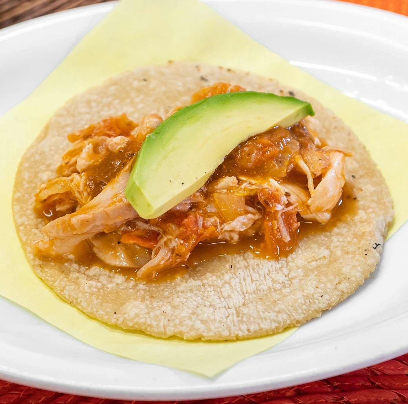 Taco - Tinga De Pollo.