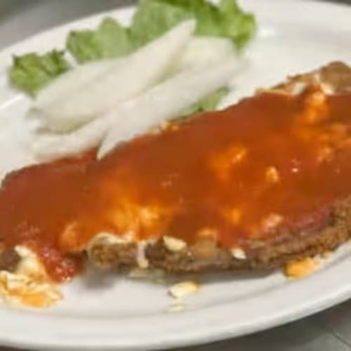 Milanesa a La Mexicana with Steak.