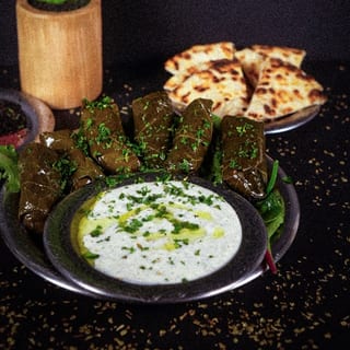 Grape Leaves Plate