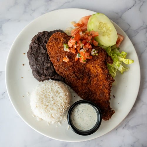 Crispy Chicken Milanesa.