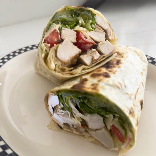 Grilled Chicken Caesar Wrap.