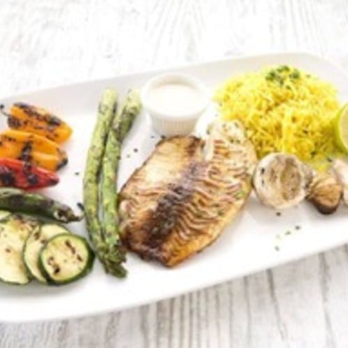 Grilled Tilapia Platter.