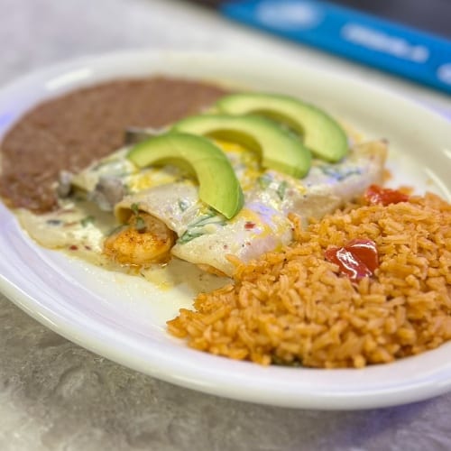 Shrimp Enchiladas.