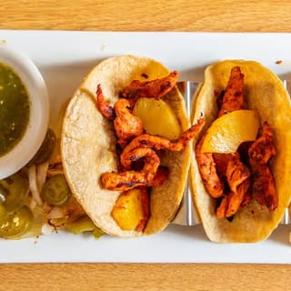 31D. Three Pieces Tacos Al Pastor