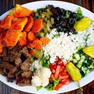 Gyro and Chicken Salad