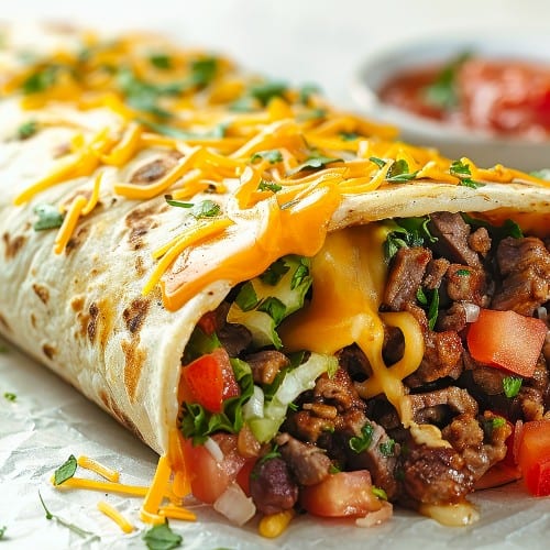 Two Beef Burritos*.