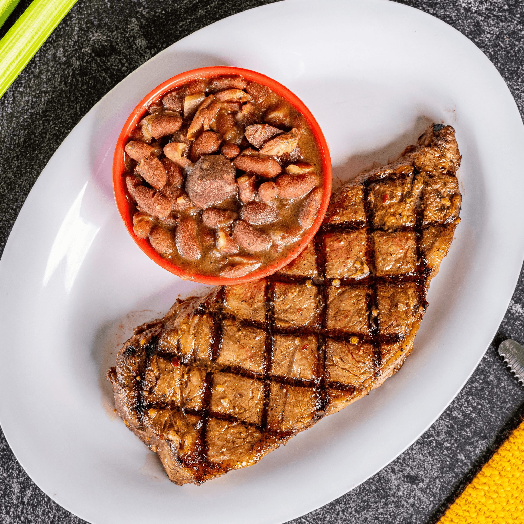 New York strip steak.